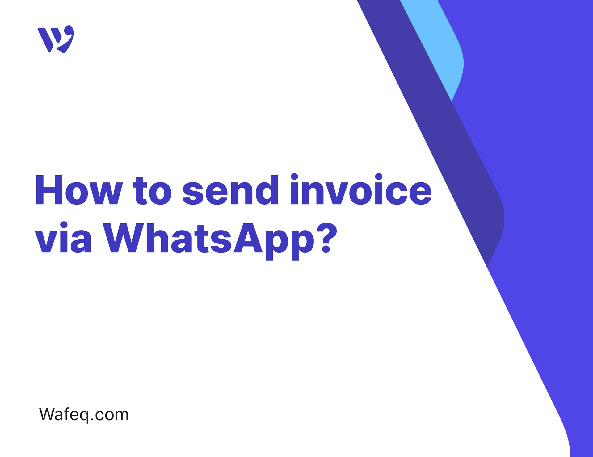 How to send invoice via WhatsApp?